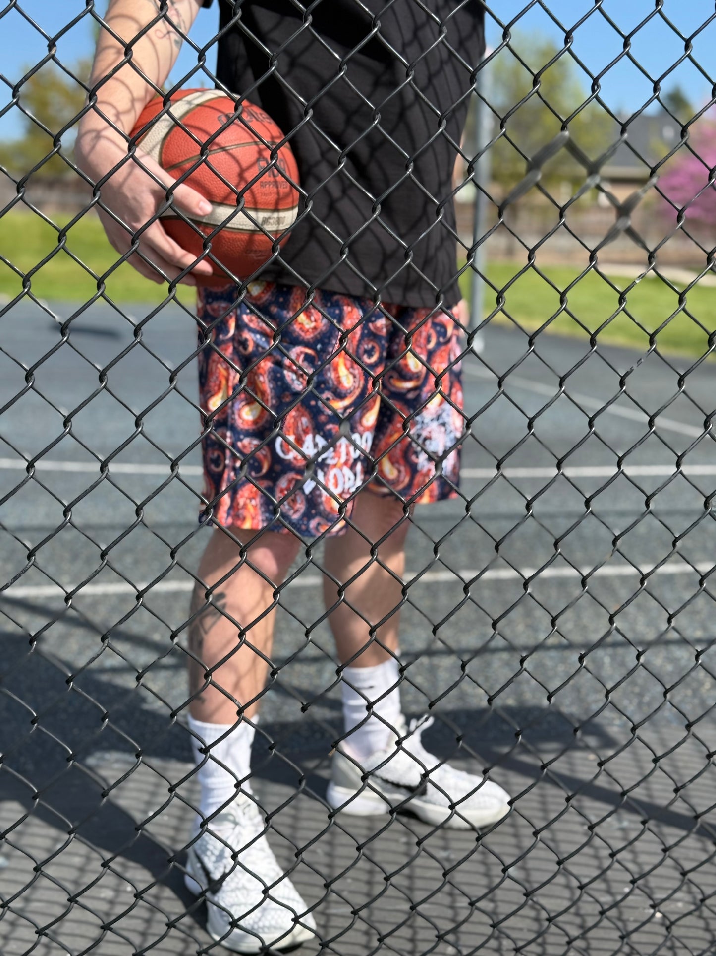 Emba Flame Paisley Shorts