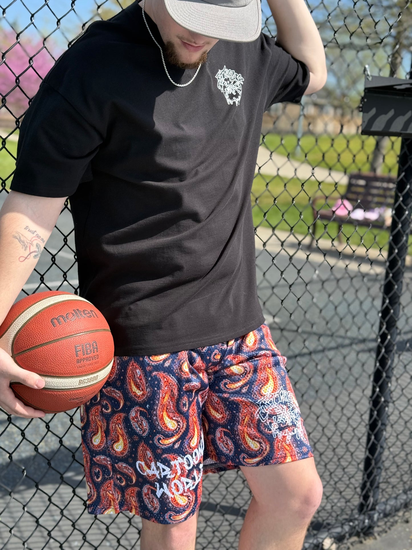 Emba Flame Paisley Shorts