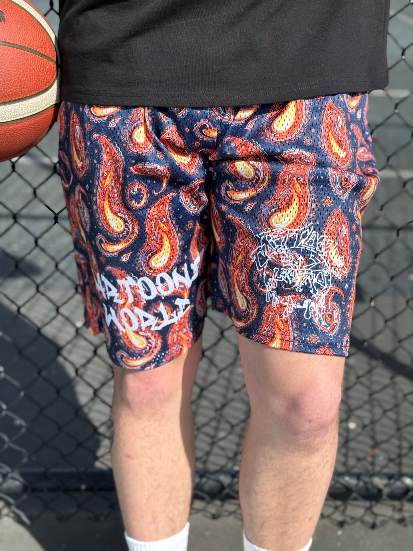 Emba Flame Paisley Shorts