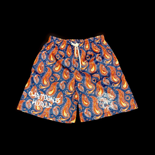Emba Flame Paisley Shorts